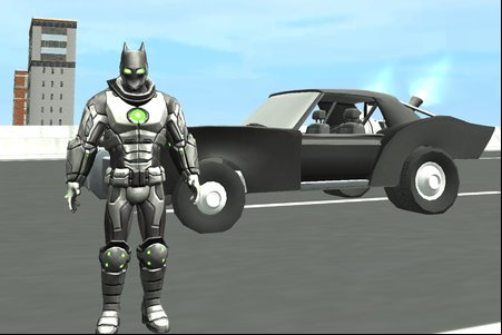 Flying Bat Robot: Car Transform Game